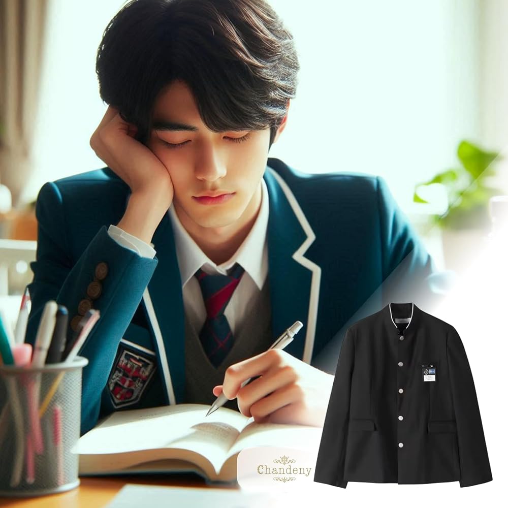 Amazon.co.jp: [シャンディニー] 学ラン コスプレ 黒 メンズ 詰襟 制服