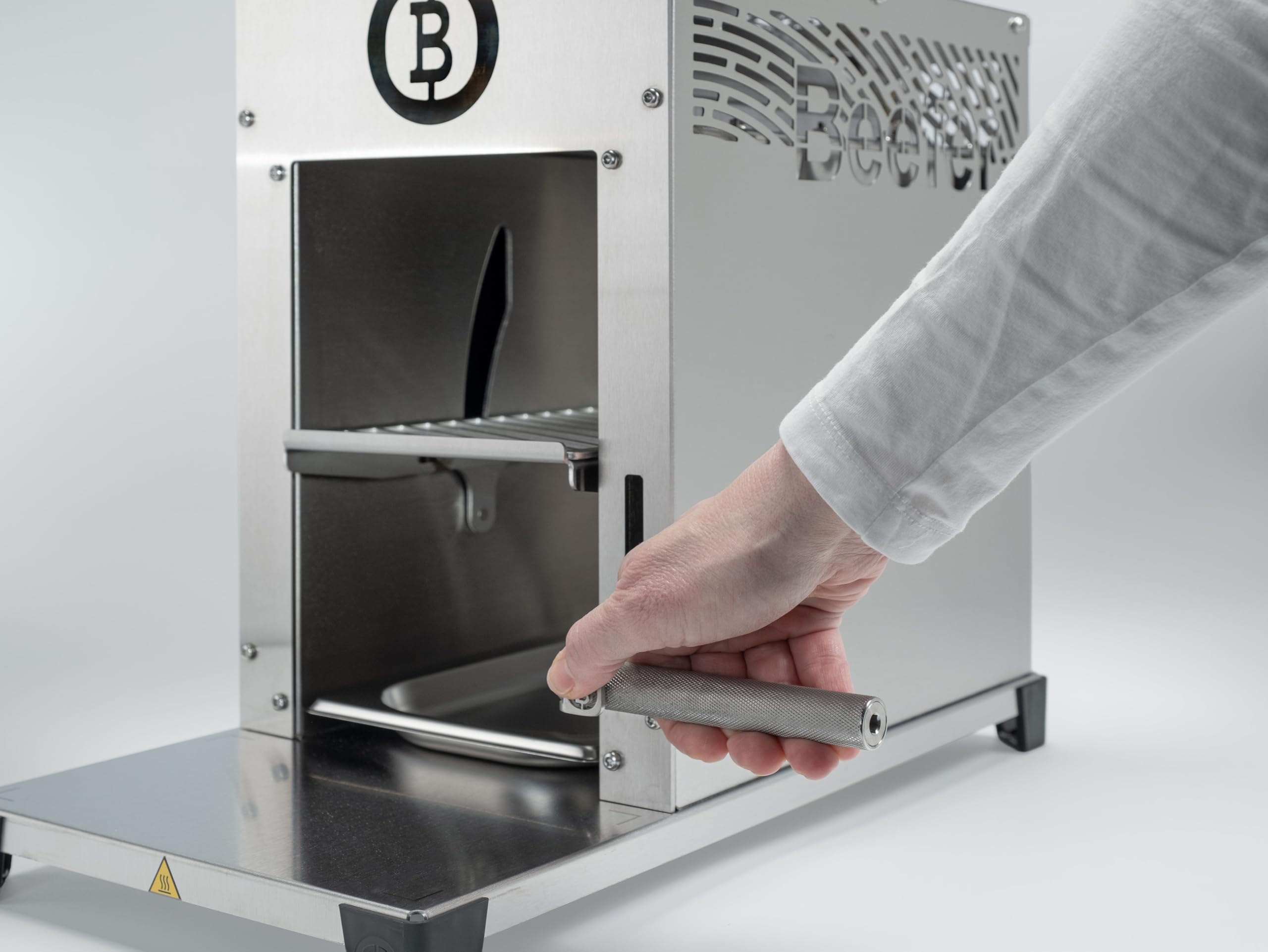 Beefer Pro II – Original Oberhitzegrill | 800 °C Keramikbrenner | Neue Brenner-Generation | Einhand-Höhenverstellung | System 800° | Edelstahl | EN16129 | 2,6 kW | 240 × 560 mm