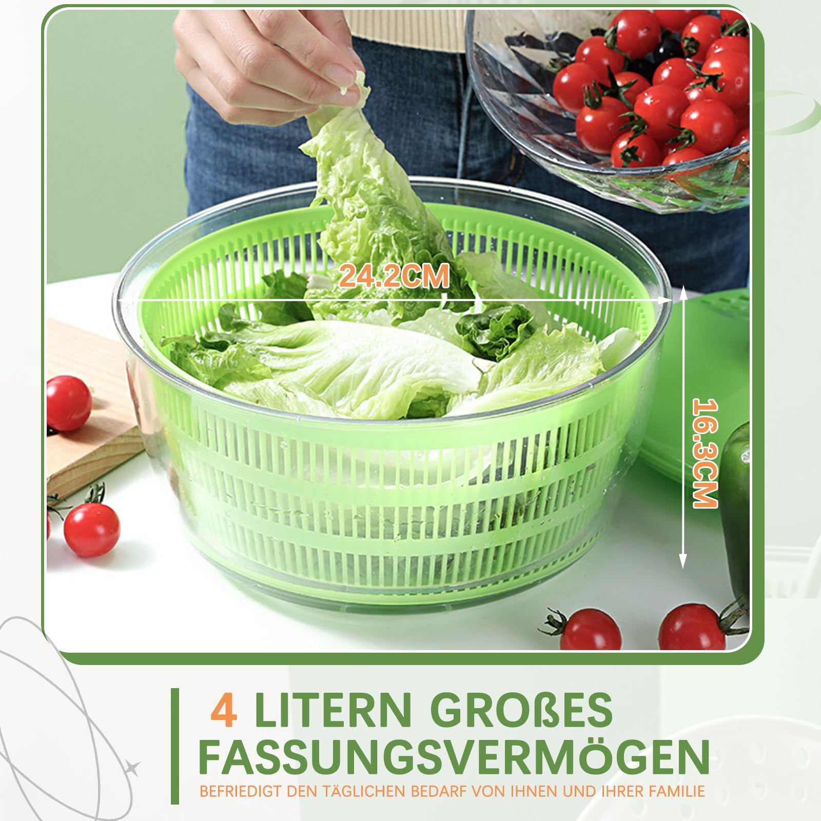 Essoreuse à Salade 3 En 1 Ultifonction - Volue