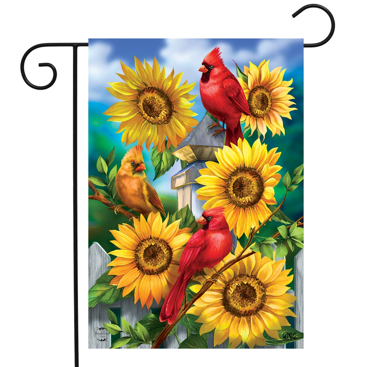 Amazon.com : Briarwood Lane Cardinals and Sunflowers Summer Garden