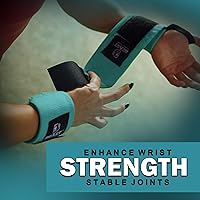 Vista 2 de Improved Lifting Support & Stability - Gym Wrist Wraps for Weightlifting 14" Premium Quality Hand Wraps with Thumb Loop - Weight Lifting Wrist Wraps