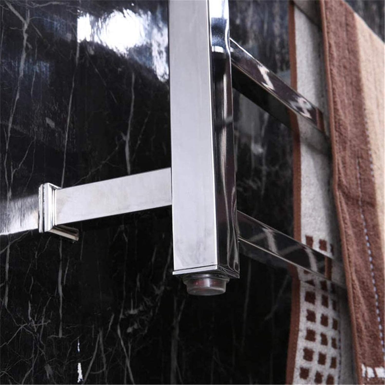 Stainless Steel Electric Towel Warmer Rack - 40W Wall-Mounted Energy-Saving Towel Dryer for Bath, Shower & Home Spa Essentials, Perfect for Cozy Towels