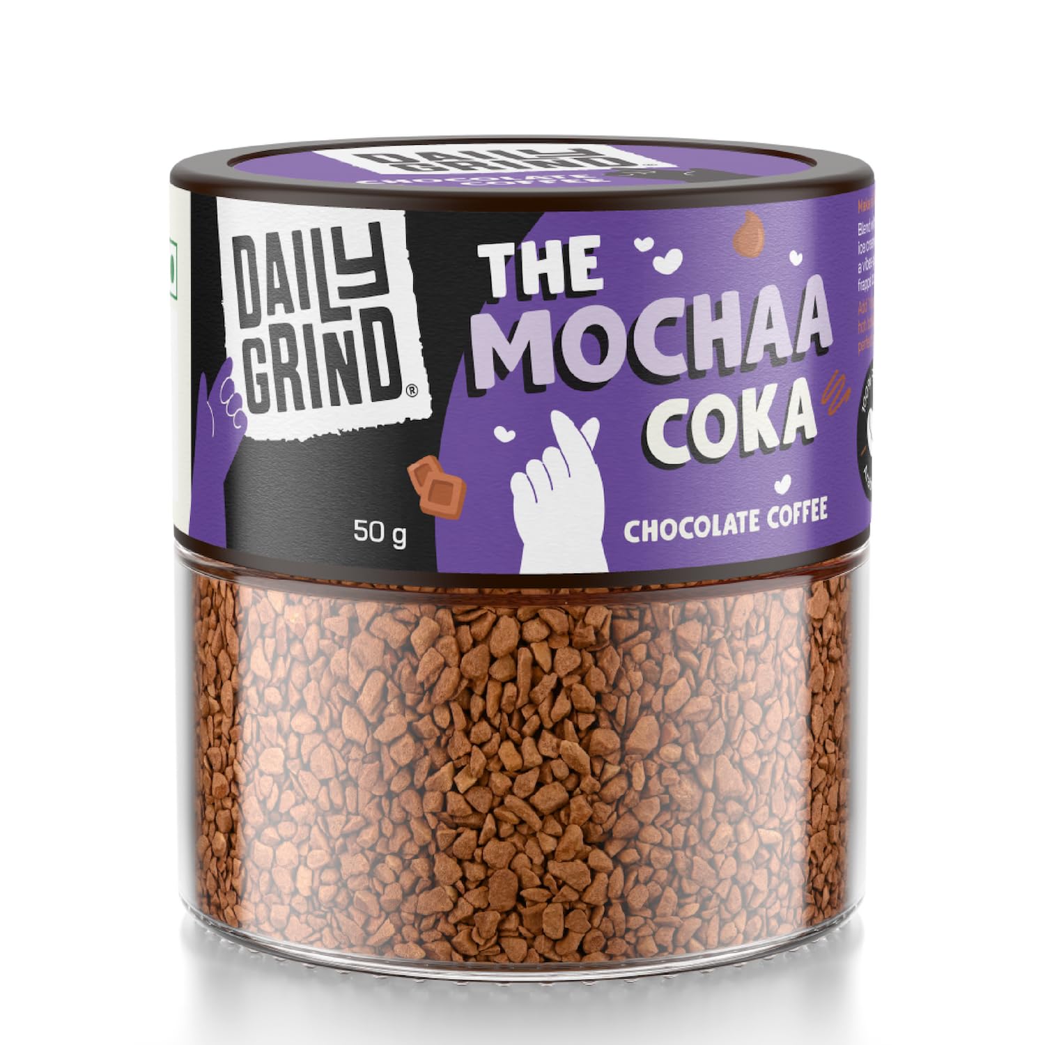 DAILYGRIND The Mokaa Coka Chocolate Coffee - 50g Jar | 100% Arabica | Rich & Velvety | Freeze-Dried Instant Coffee with Natural Chocolate Flavor | Makes 25 Cups (B0DCNHZ2FX) Amazon Price History, Amazon Price Tracker