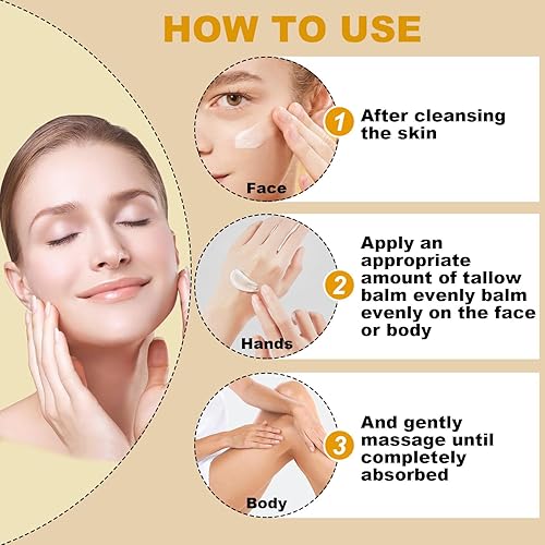 Miniatura 7 de Sarga de ternera y bálsamo de miel, crema facial con acabado de pasto alimentado con pasto para el cuidado de la piel, loción corporal hidratante