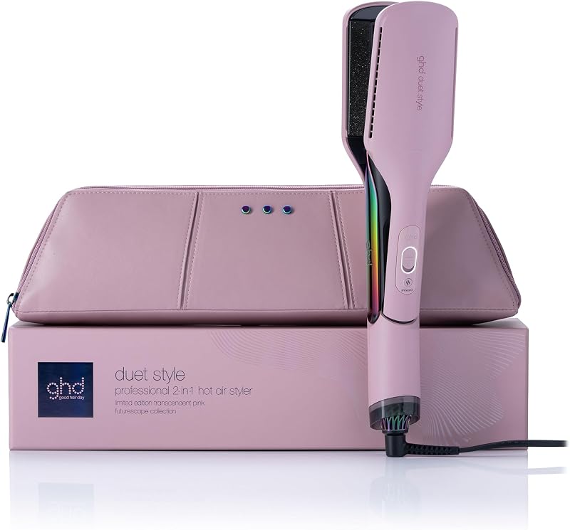 ghd Duet Style - Plancha de pelo 2 en 1 + secador de pelo en una sola herramienta | Transforma el cabello mojado a peinado sin daños por calor | Secar con secador sin efervescencia | 2 veces más brillo