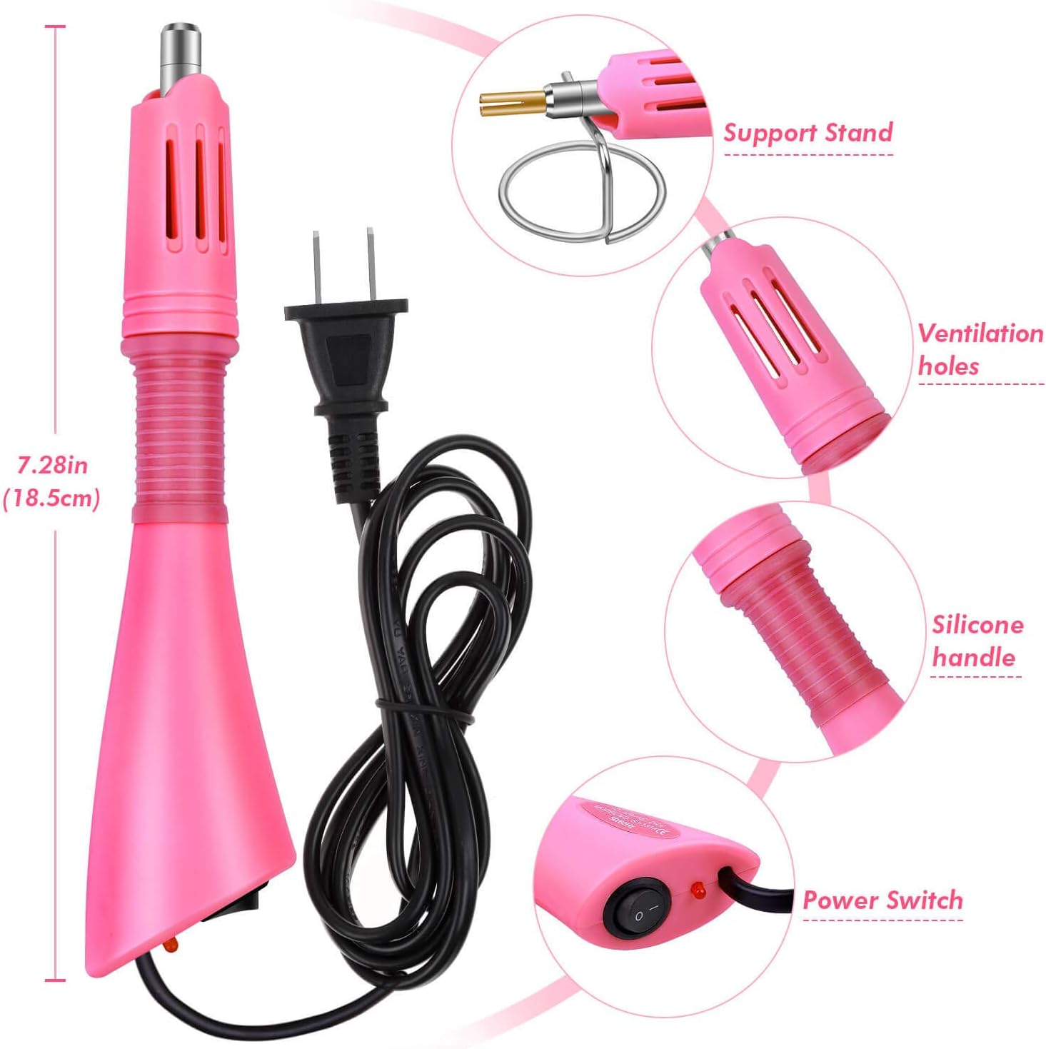 Bedazzler Kit with Rhinestones, Cridoz Hotfix Rhinestone Applicator with 7200pcs Hot Fixed Rhinestones and Glteck Hot Fix Tool for Crafts on Clothes, Shoes and Jeans