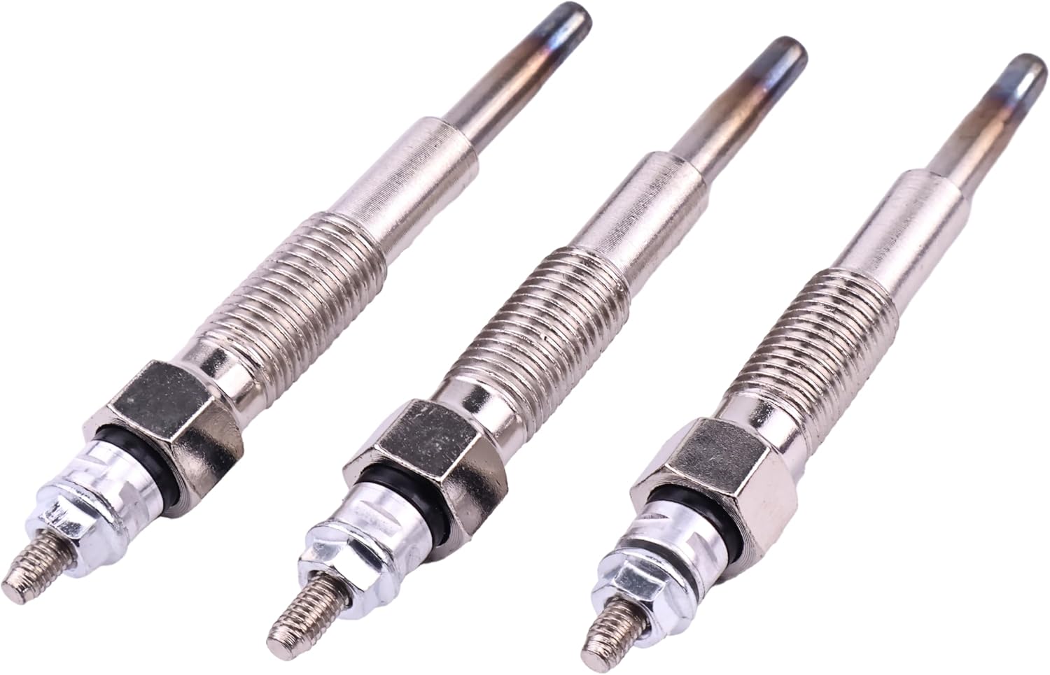3PCS Glow Plug SBA185366092 SBA185366040 Compatible with Ford Tractor 1100 1110 1120 1200 1210 1215 1220 1300 1710 1715 1720 1725 1910 Kubota Tractor B6000 Gehl Skid Steer Loader SL5620