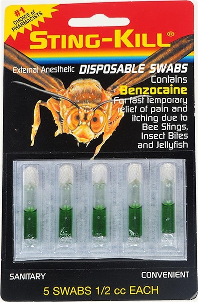Sting-kill Disposable Swabs, 5 Count