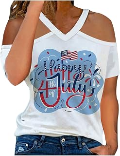 Blusa feminina manga curta outono verão moda ombro de fora algodão gola V blusa estampada para meninas JR