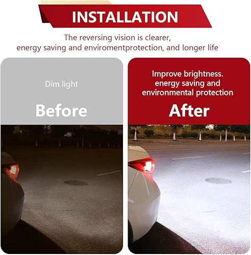 Miniatura 6 de UGSHY Paquete de 2 luces de iluminación para automóvil, luz inversa T15, bombillas de chip 3535 de decodificación de alta potencia, bombilla LED