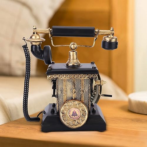 Miniatura 7 de Tissting Decoración telefónica, decoración retro para teléfono, modelo de teléfono, decoración de pared de teléfono, estilo europeo, decoración de