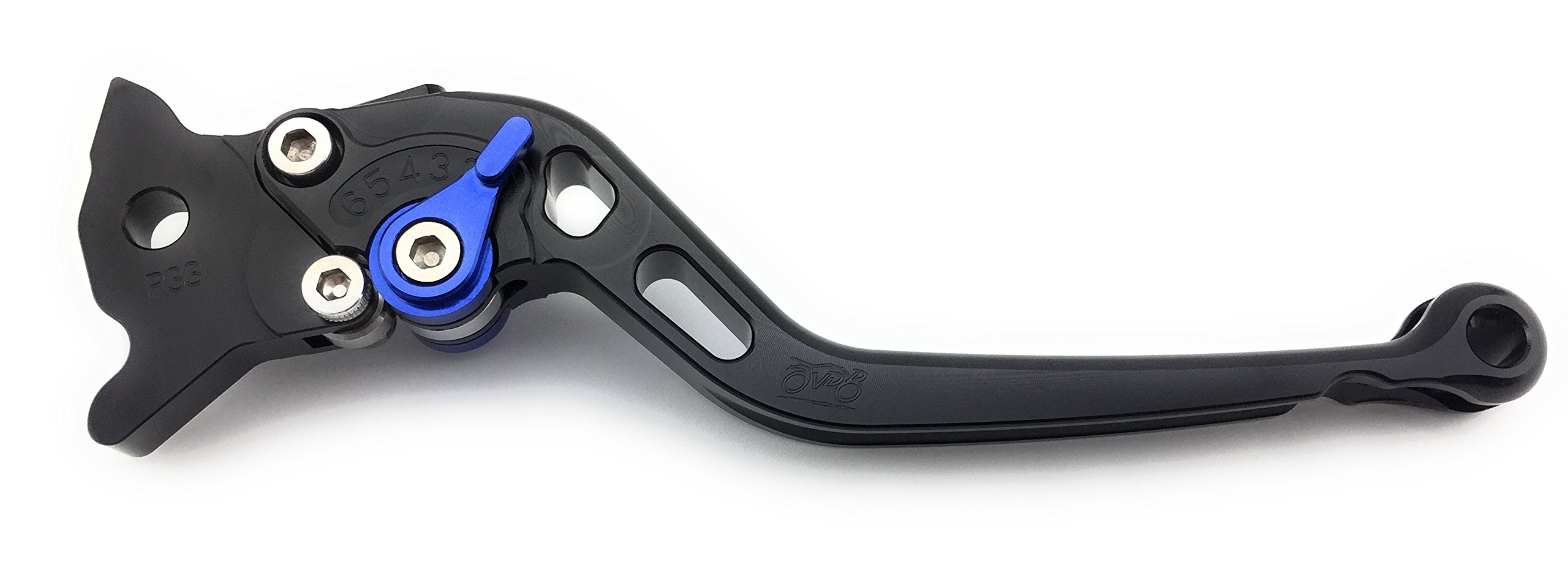 avdb-moto Coppia leve lunghe CNC Compatibile con GSXR 600, GSX-R750 K8 L0 2006 - 2010 (Nero-Blu)