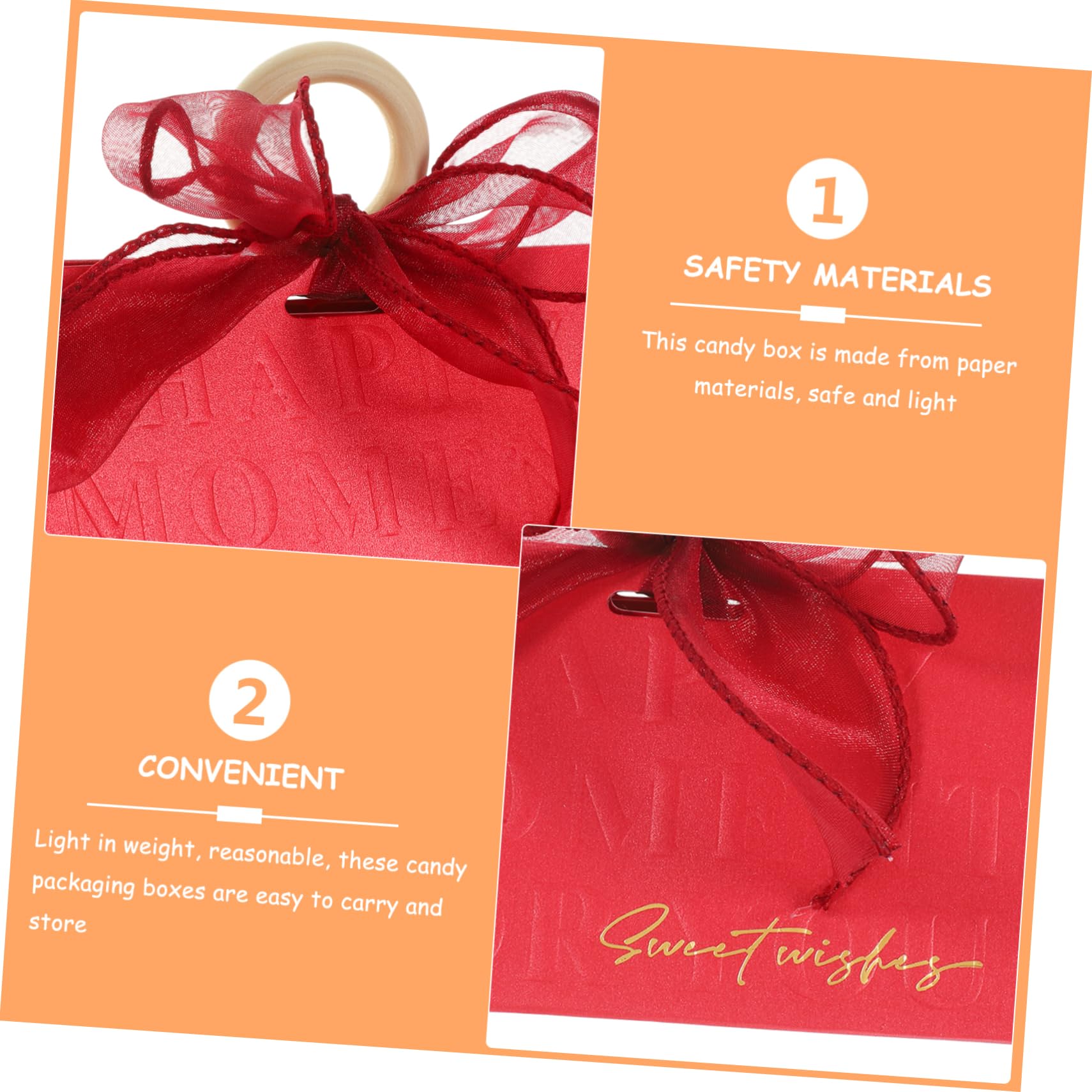 Uonlytech 18pezzi Scatole Di Carta Nastro Per Caramelle Scatole Per Imballaggio Di Caramelle Cioccolatini e Regali Per Feste Di Nozze Compleanni Anniversari e Altre Celebrazioni