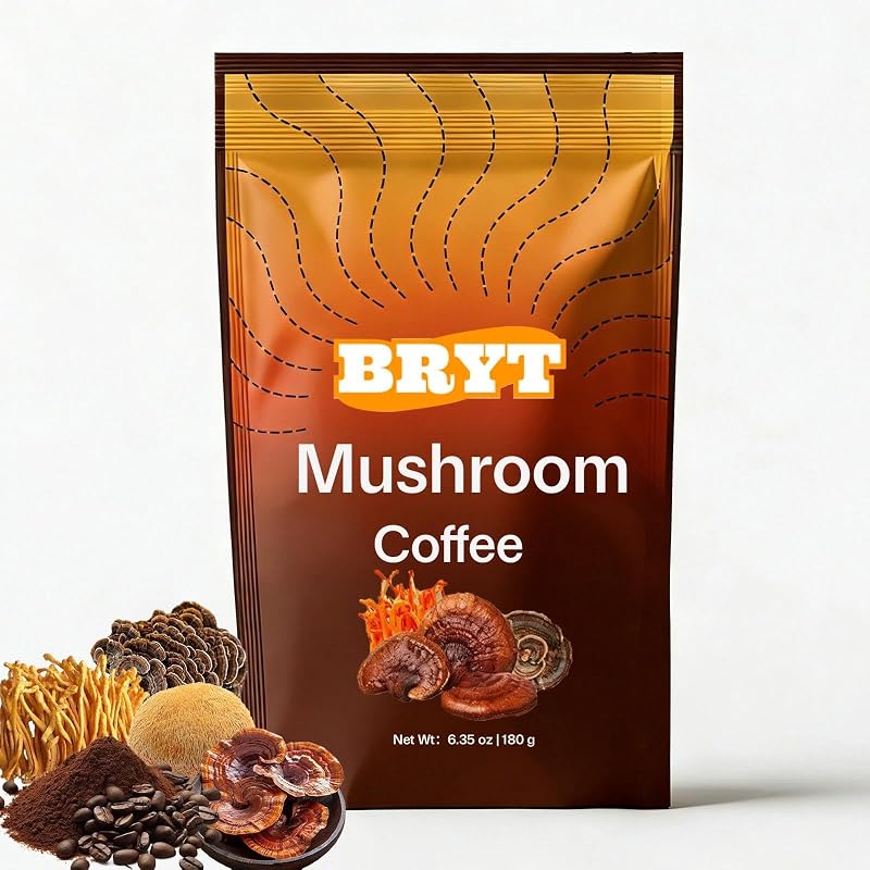 Curvani Suplemento Fitoterápico em Pó com Cogumelos e Colágeno, sabor café, 180 g