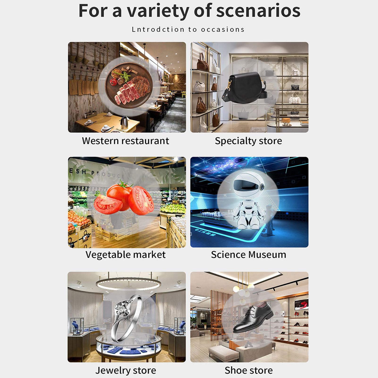 Ventilador de Holograma 3D, 510X1400P, 4 Aspas, Ventilador de Holograma LED, Pantalla Publicitaria para Proyector, para Barra de Carteles de Tiendas de Negocios de Vacaciones