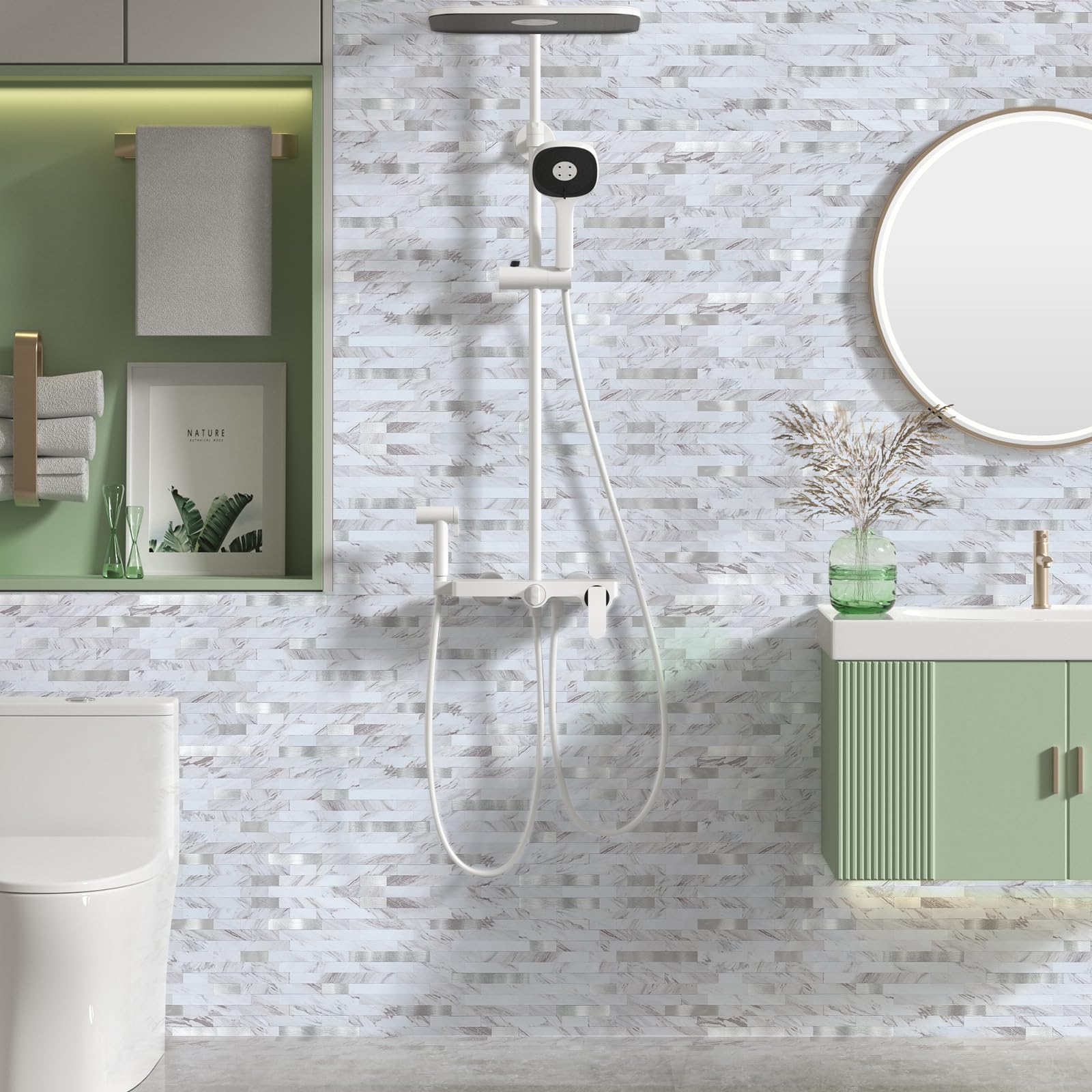 Midcard 10 Sheet Peel And Stick Backsplash Tile Stick On - View #5