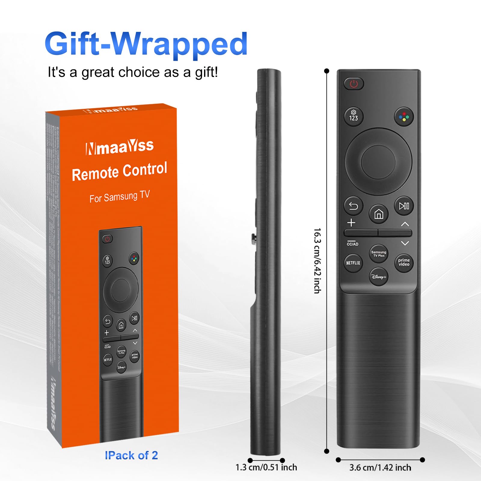 Telecomando universale per TV LCD, LED, HDTV 3D, serie TV UHD, 2 pezzi