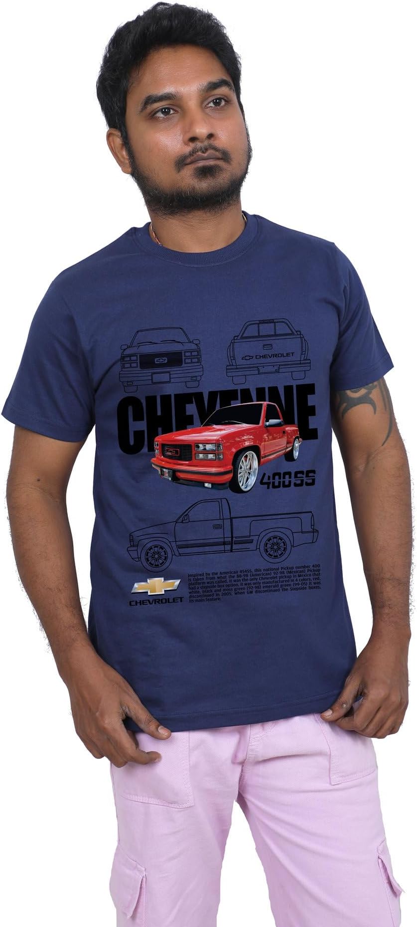 DARESTYLES Recurso 16 Car Tshirt for Men– Soft Cotton, Regular Tshirt - Size 46