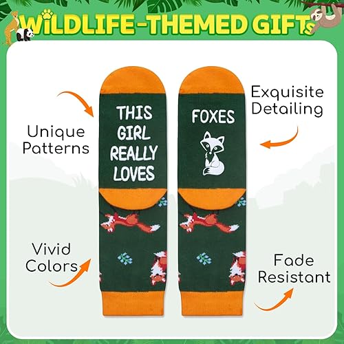 Miniatura 3 de Zmart Lindos regalos de animales para niñas - Divertidos calcetines de goma de cerdo de zorro para niños