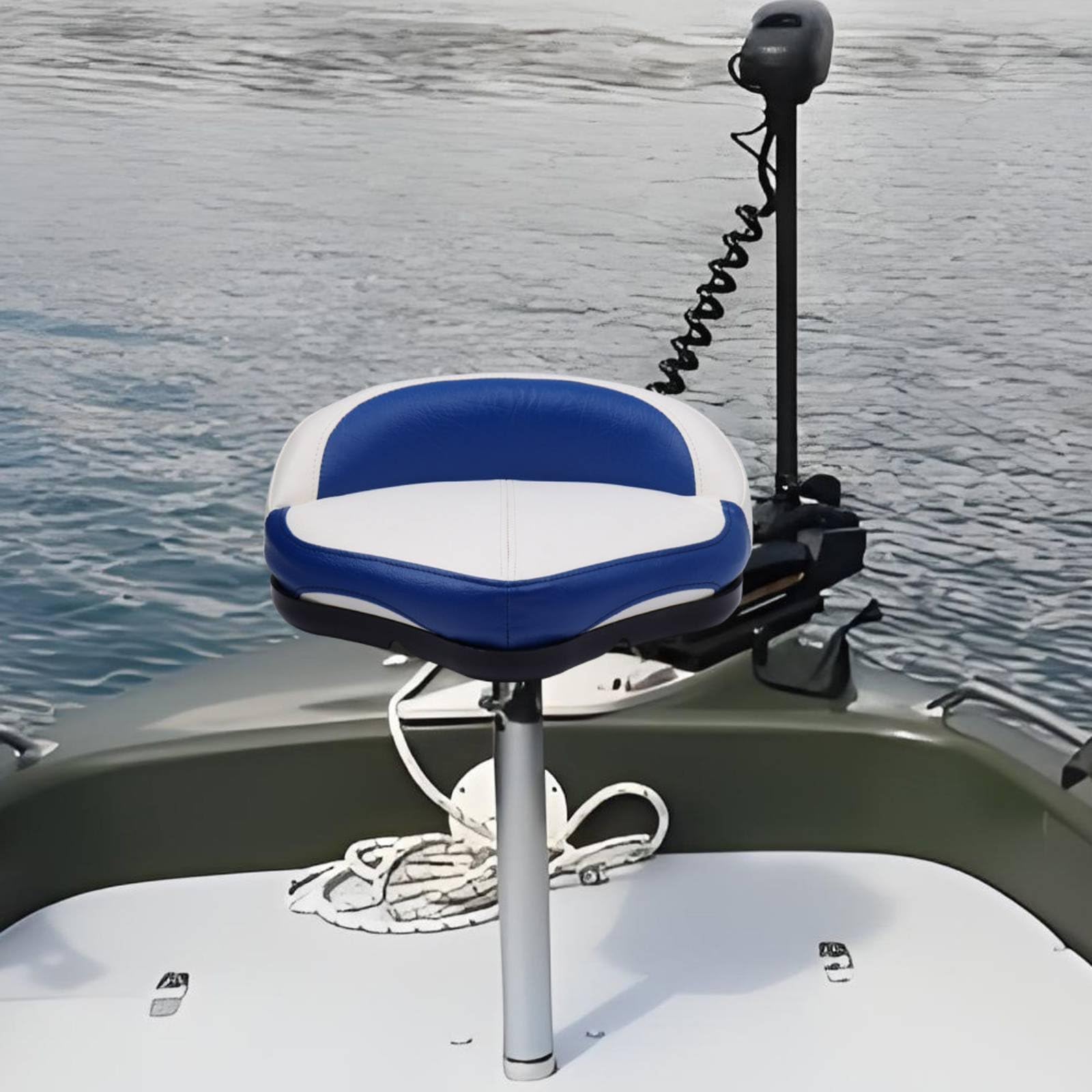 Sedile da Barca Esterno Impermeabile Poltrona per Pesca Trapuntata Forma Compatta Design Salvaspazio Materiali Durevoli Adatto per Pesca con Amici, color to 1