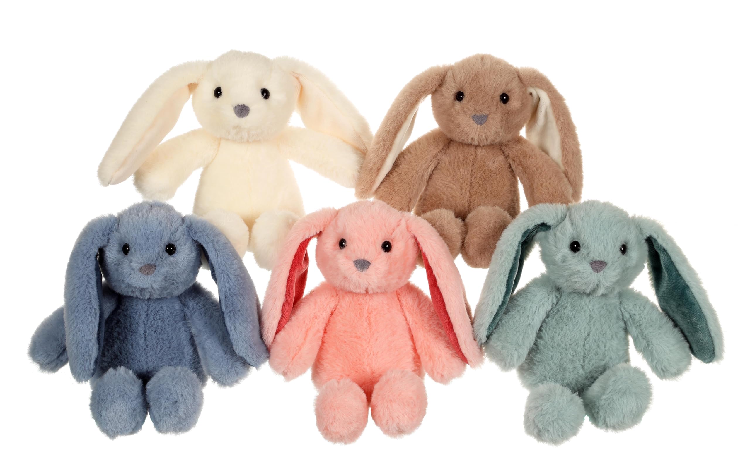 Gipsy Toys Trendy Bunny - Coniglio In Peluche 16 Cm Verde Acqua, Morbido E Soffice Per Neonati E Bambini - 4