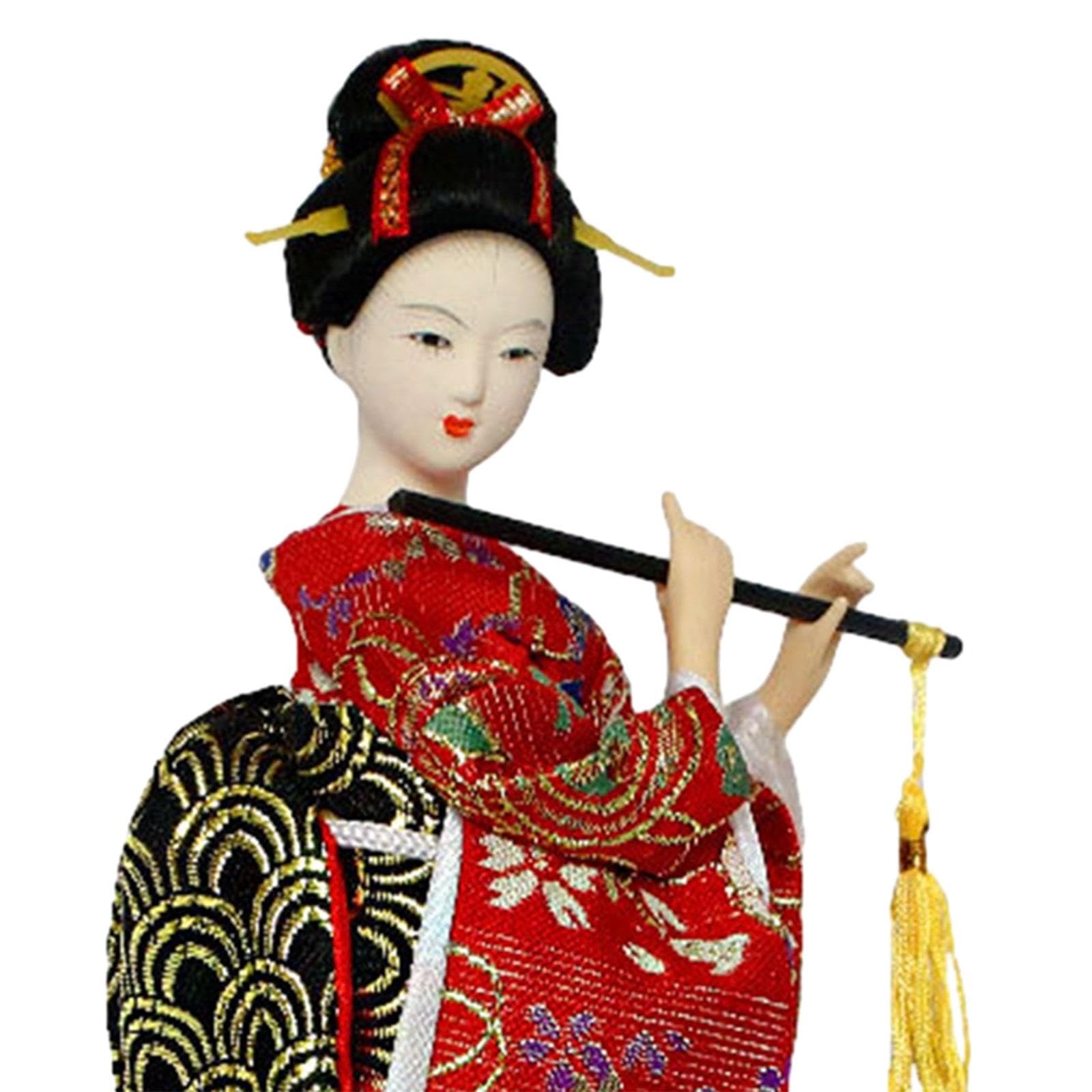 日本人形 伝統的和服 矢持ち