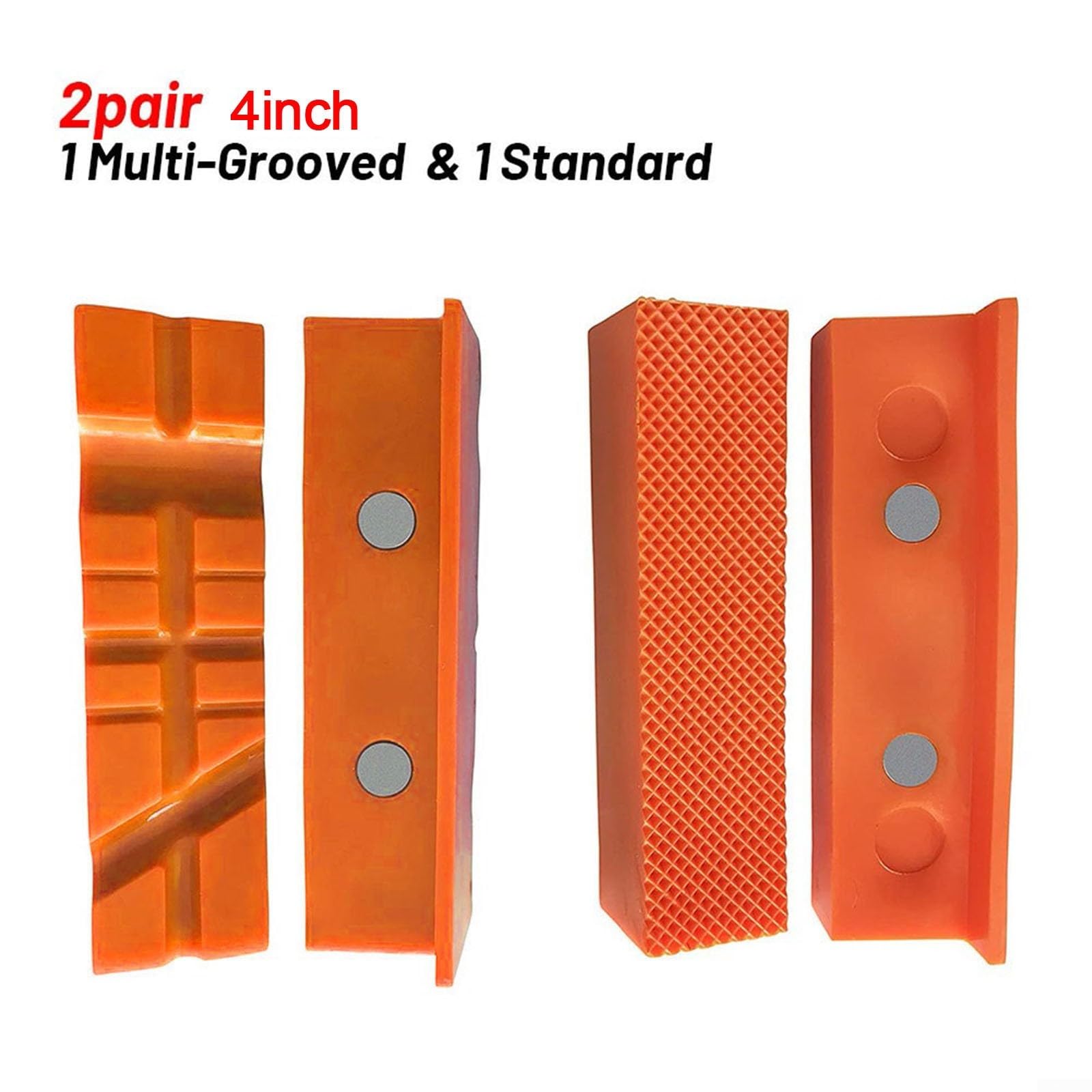 Mâchoires magnétiques de qualité professionnelle pour maintenir efficacement les matériaux délicats en place (15,2 cm, orange)