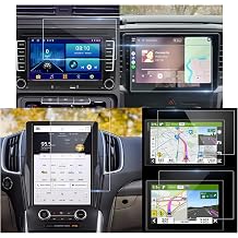 95x95mm Car Screen Protector for Stereo Radio, 9H HD Clear Tempered Glass | Universal fit head units, CarPlay, Android Auto, GPS navigation, tablets, bubble-free, check size