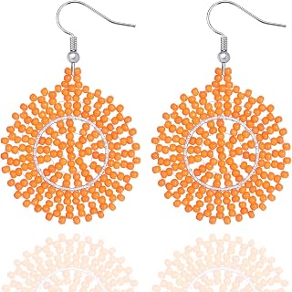 Native Handmade Seed Beads Drop Earring Chandelier Style Earring Tassel Earring Dangle Earring