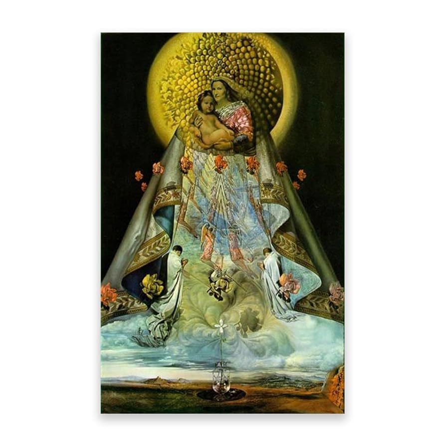 値下げ　サルバドール・ダリ　グアダルーペの聖母マリア？　279／300 Amazon.co.jp: サルバドールダリウォールアートキャンバス