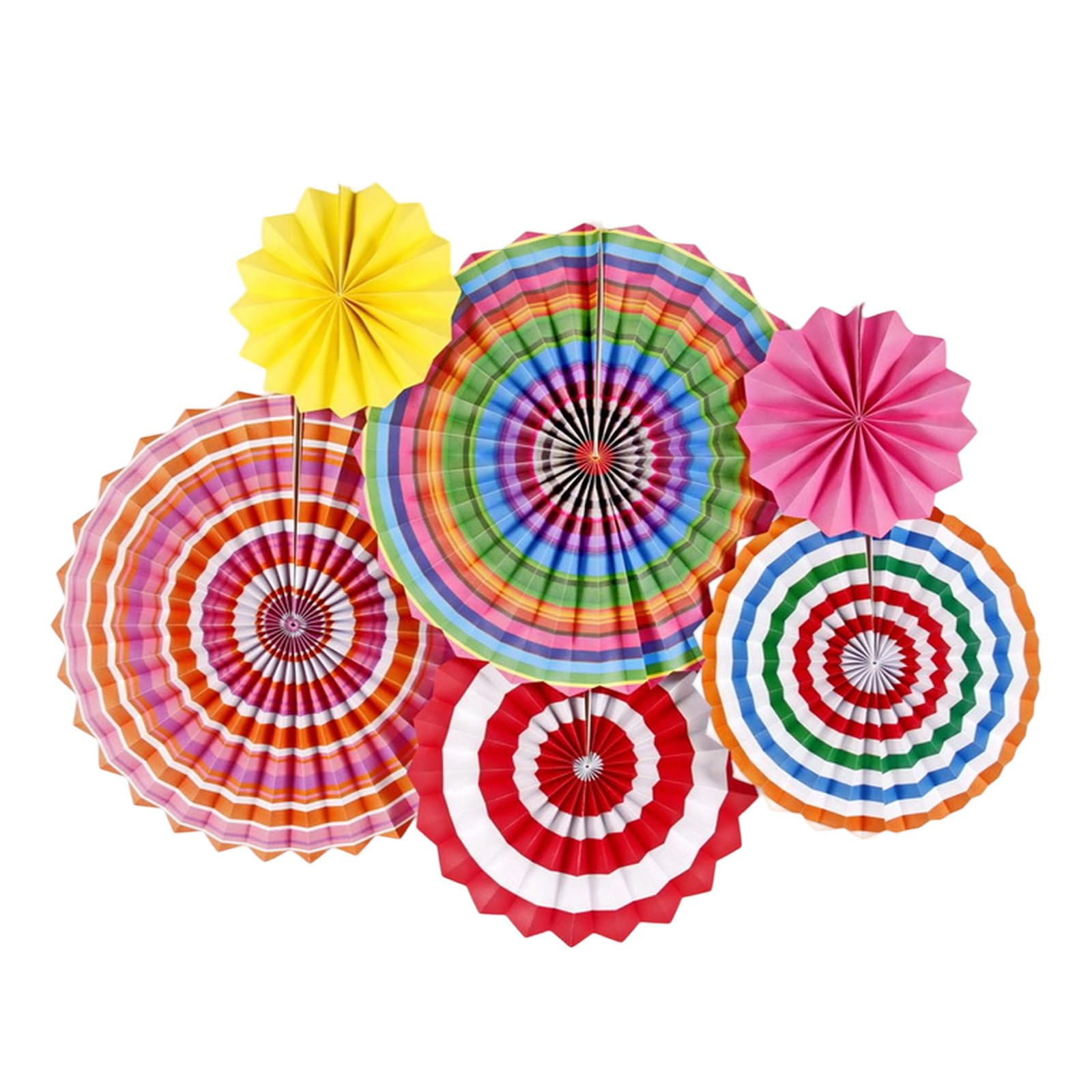 Sustainable Lace Pattern Fan Decoration Bundle, Paper Fan Flower Wedding Decorations for Quick Setup for Ceremony and Family Gatherings