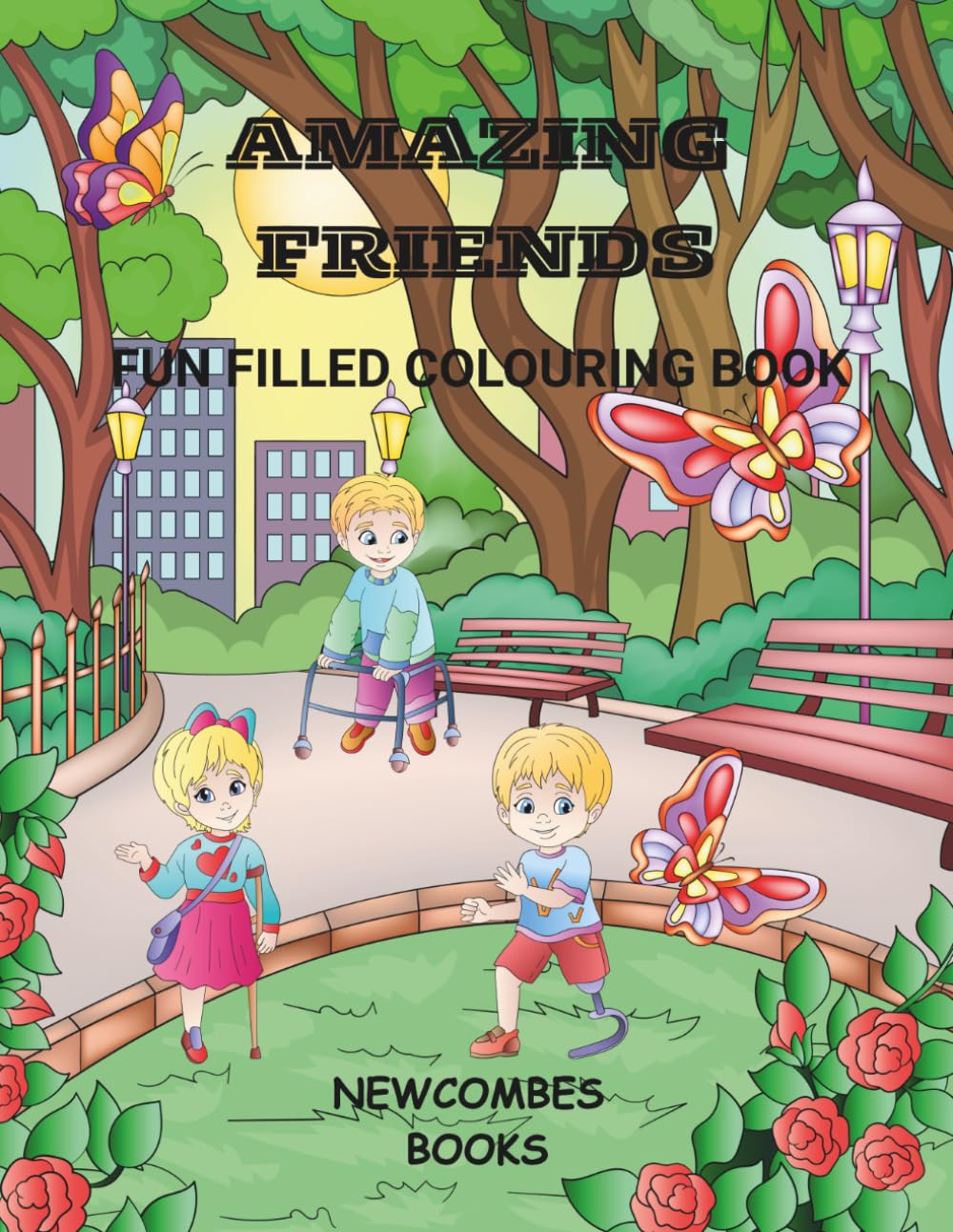 Amazing friends: Fun filled colouring book