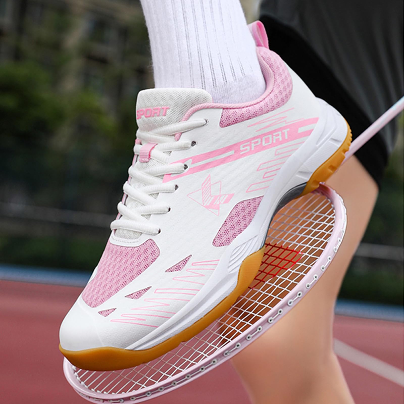 NGARY Chaussures d'intérieur pour Femmes, Chaussures de Badminton légères et antidérapantes, Baskets de Volley-Ball, de Tennis de Table