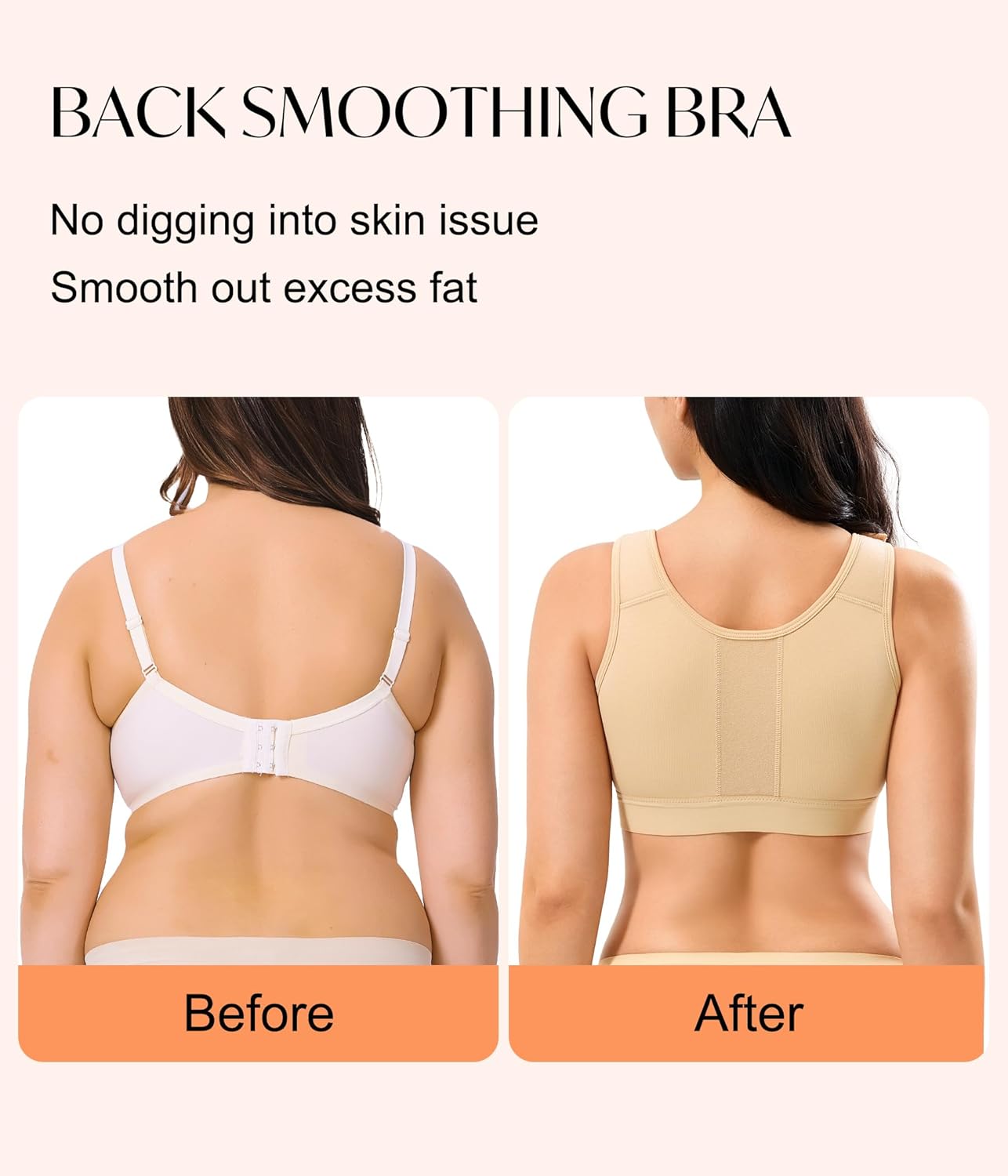 CYDREAM Front Zip Closure Bras for Women No Underwire - Wireless Comfort Compression Support Adjustable Everyday Bra - Image 4