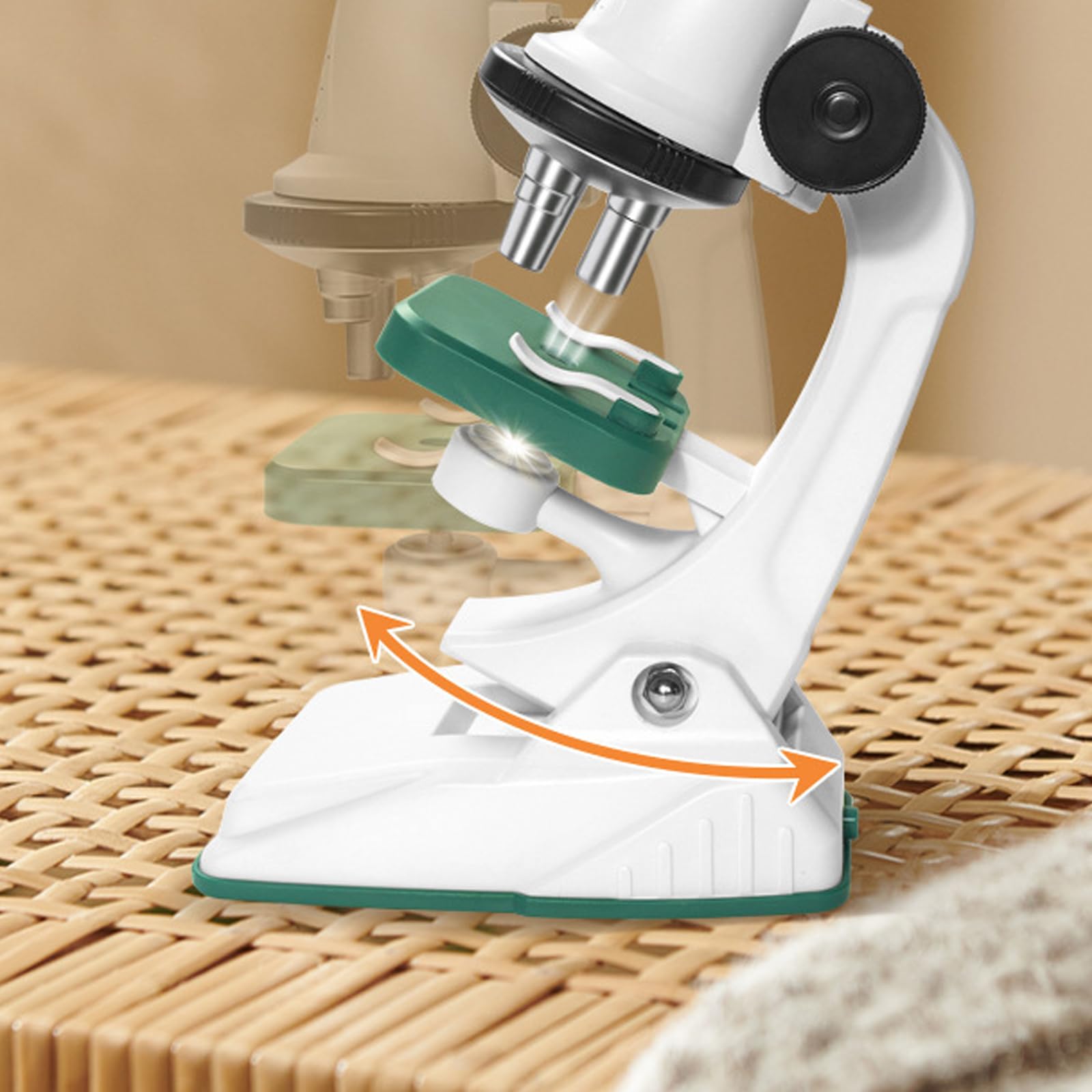 Set microscopio pratico per studenti scienziati migliora le capacità osservazione Regalo educativo sicuro Giocattolo per la scoperta scientifica dei bambini