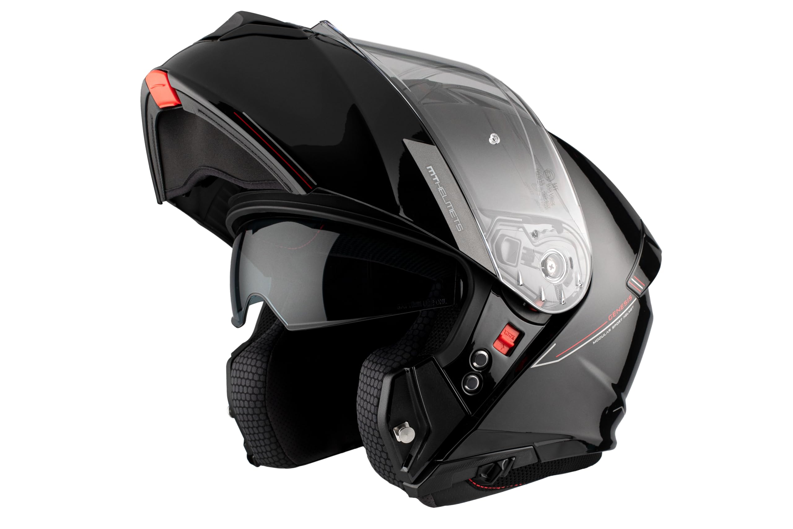 desmontar interior casco mt helmets Streetfighter SV S Moto Integral Abierto con Visor Solar Retrctil, Estilo Streetfighter, Lavable y Calota HIRP Cascos de Moto Jet,