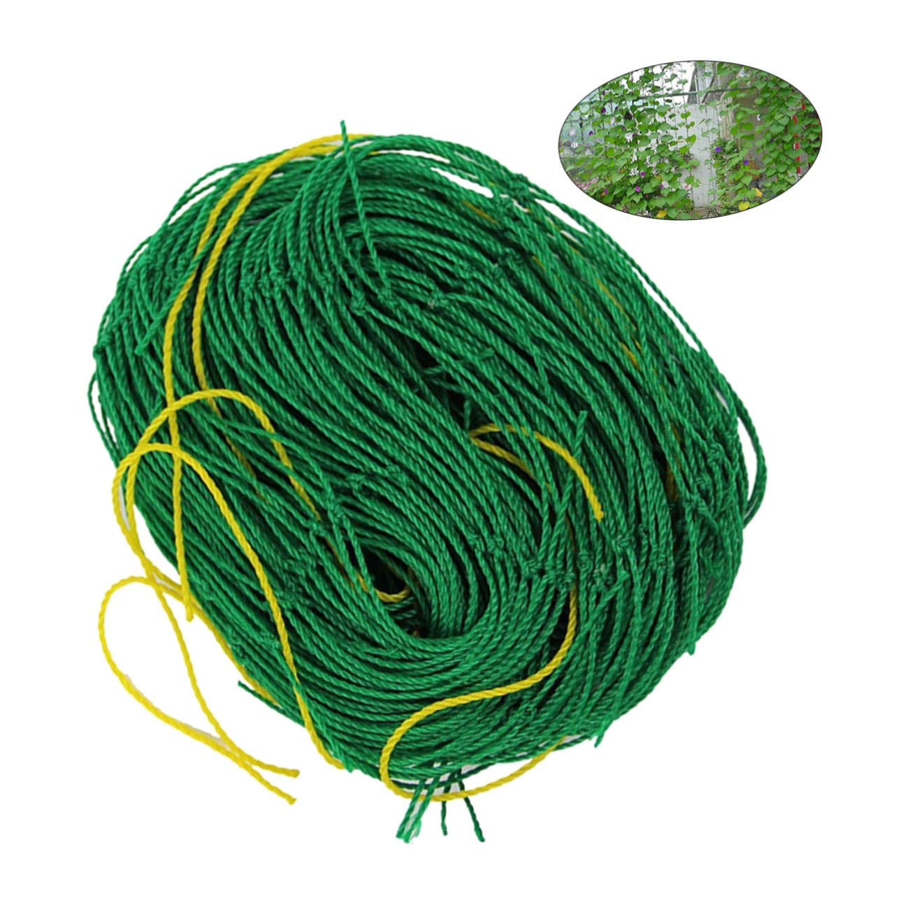Red para Jardinería Verde 1, 8x3, 6m 3 Piezas de Nylon | Enredaderas y Plantas, Uso Doméstico o Comercial, Soporte Práctico y Resistente, Mantiene la Cosecha Elevada