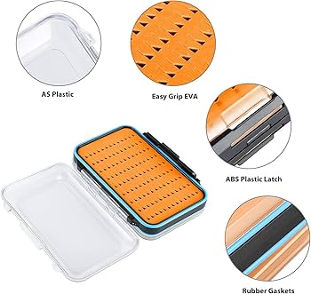 Amazon.co.jp: Gonex フライボックス フライフィッシング用 両面