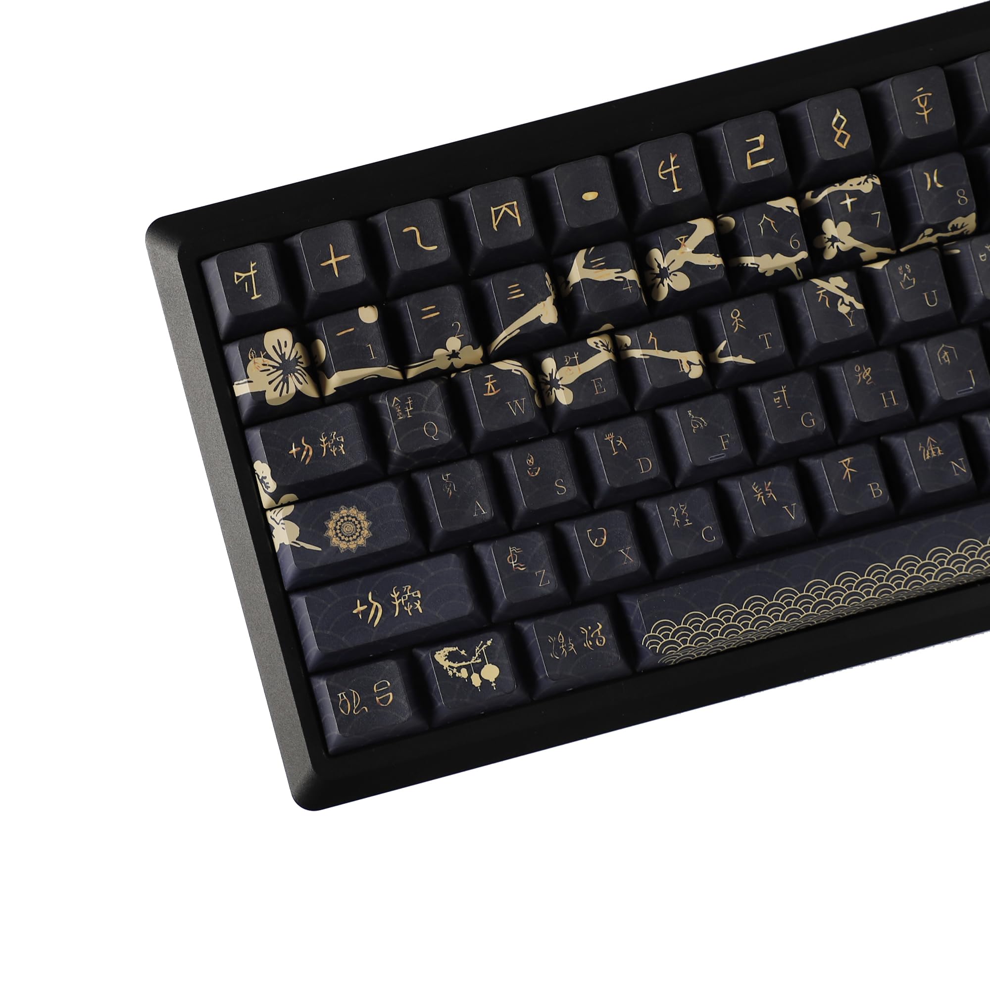 Wooting Keycaps 黒/金 USBケーブル付き Wooting 60HE+ RGB Keyboard Black｜ふもコレ(Fumo Collection)