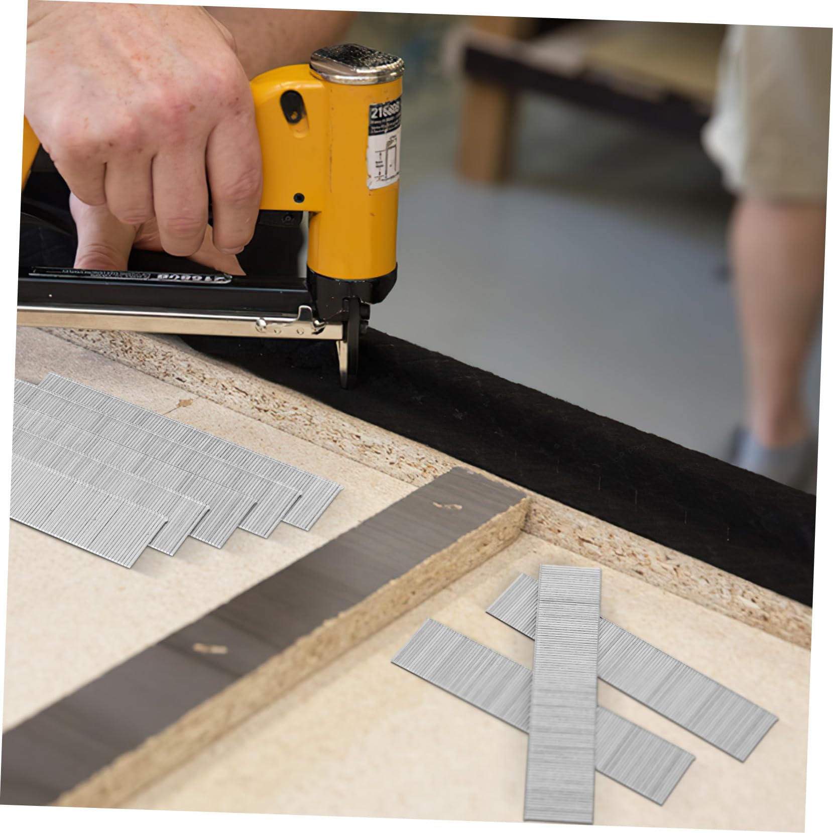 2 Boxen Boxen Woodworking Nails Stahl Finishing Nägel Gerade Möbel Montage Nägel für Schrankrückwand und Zierleisten Hohe Festigkeit Rostfrei Geeignet für Druckluftnagler pro Box