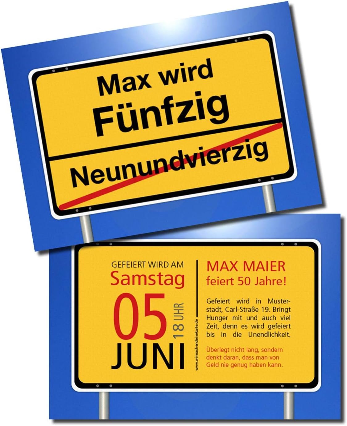 Carte d'invitation pour anniversaire Amazon.fr Fournitures de bureau