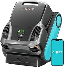 Aiper Scuba X1 Pro Max All-in-One Pool Cleaning Robot & Pool Skimmer, 8500 GPH Power, Smart Adaptive Path, Pool Mapping, Double Filtration, Smart Surface Parking, Pool Vacuum for All Inground Pools