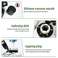 Vista 4 de U.S. Solid contenedor criogénico de 6 L, tanque de nitrógeno líquido, tanque de semen Dewar con 6 frascos, bolso de transporte