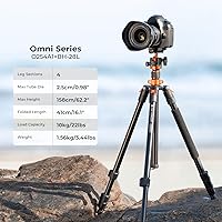 Vista 2 de K&F Concept 62 inch DSLR Camera Tripod,Lightweight and Compact Aluminum Detachable Monopod Tripod with 360 Panorama Ball Head Quick Release Plate