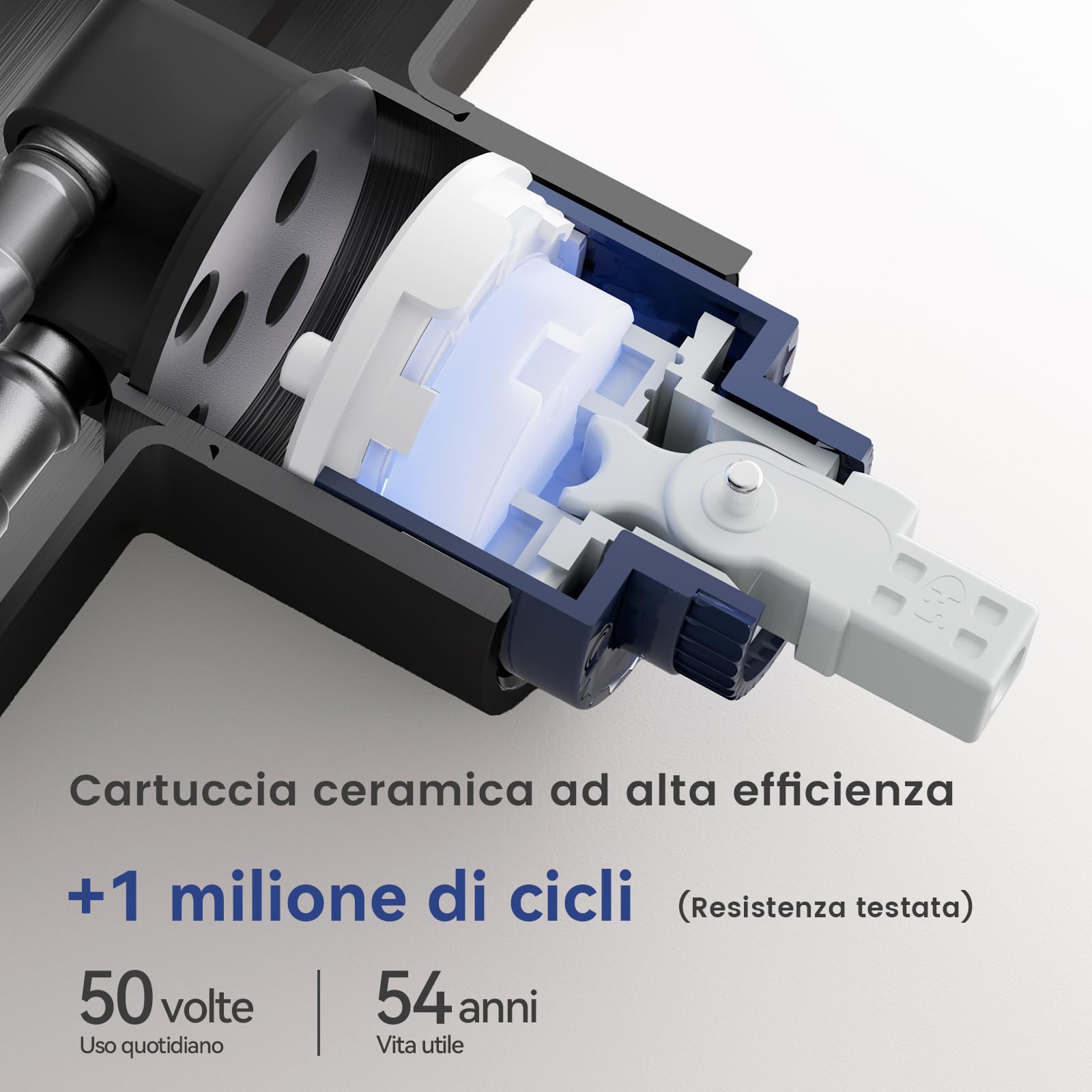 CECIPA Rubinetto Lavello Cucina Nero, Miscelatore Cucina con Doccetta Estraibile, Rubinetti Cucina con 2 Tipi di Getti Girevole 360°, Acciaio Inox 304