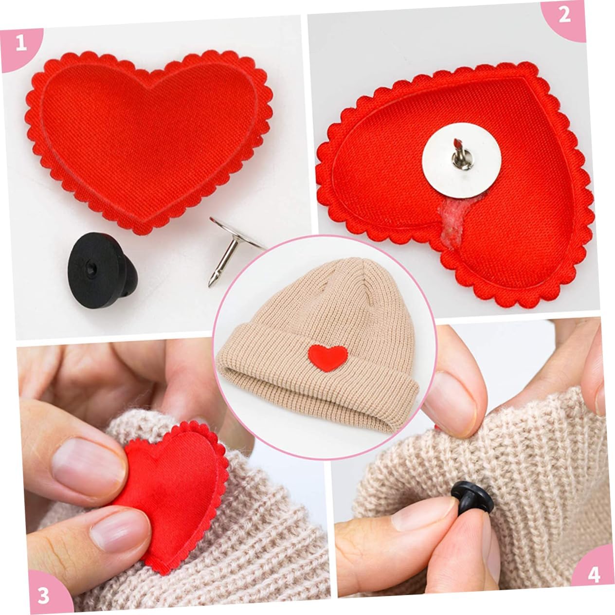 Tofficu Multipurpose Pin Backs Locking Clutch for Crafts Badges and Jewelry Making Easy to Use and Secure Fastening