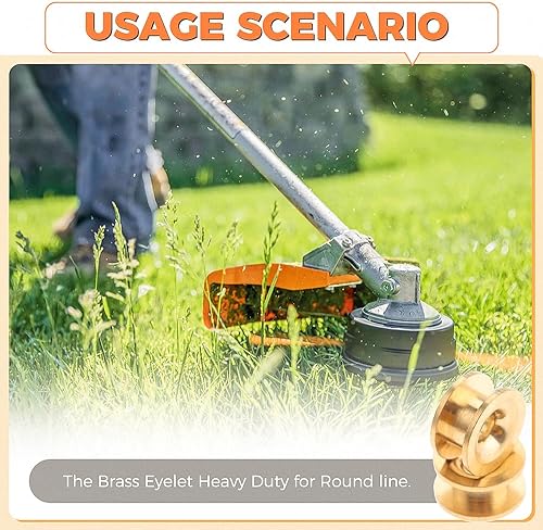 Miniatura 6 de 10 ojales de cabeza para recortadora de hierba, piezas de repuesto para recortadora de cuerda de manga, accesorios universales compatibles con