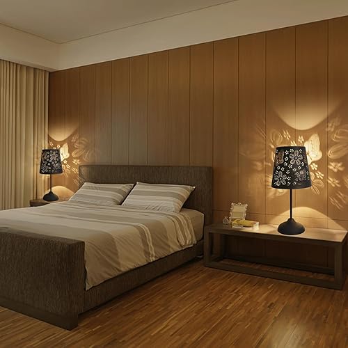 Miniatura 4 de Lámpara de mesa para dormitorio, control táctil, lámpara de metal, lámpara de sombra de 3 vías, lámpara de noche regulable de 3 vías, lámpara de