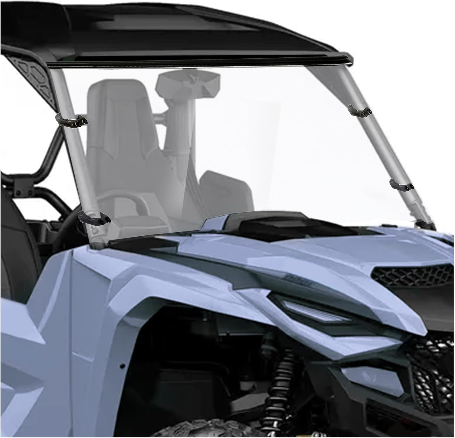 Kojem Front Full Windshield Compatible with 2019-2023 YAMAHA WOLVERINE RMAX2 1000/ RMAX4 1000/ X2 850/ X4 850 Replacement for B4J-F83J0-V0-00 Scratch Resistance Windscreen