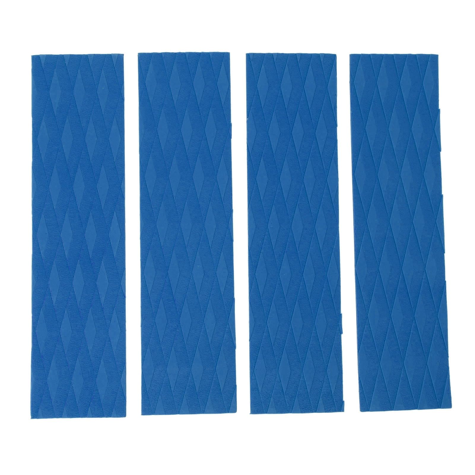 equlup 4Pcs Surfboard Traction Pads, Surfing Front Traction Anti Slip Pad for Surfboards, Skimboards, Shortboards, Longboards and Kayak (Blue)